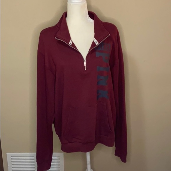 Victoria Secret Pink Burgundy Sweatshirt - Picture 2 of 9